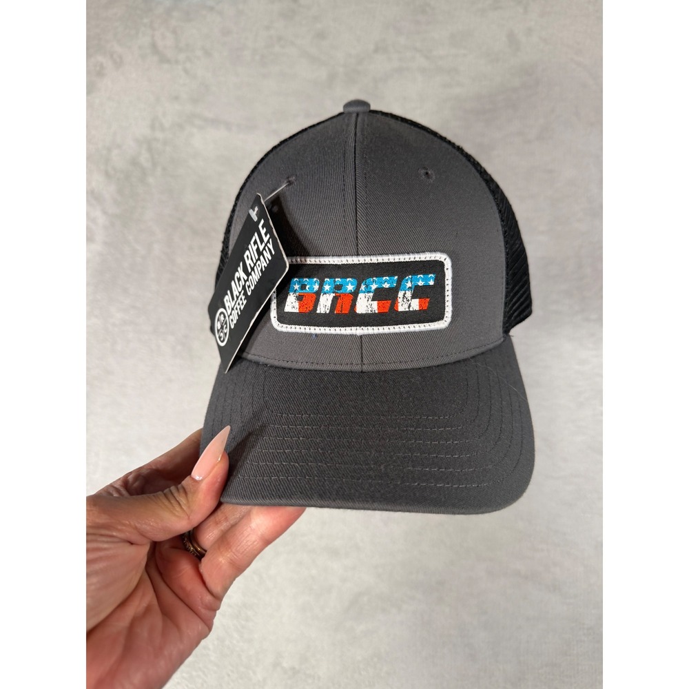 Black‎ Rifle Coffee Company Freedom Trucker Hat Charcoal Black Snapback OSFM NEW
